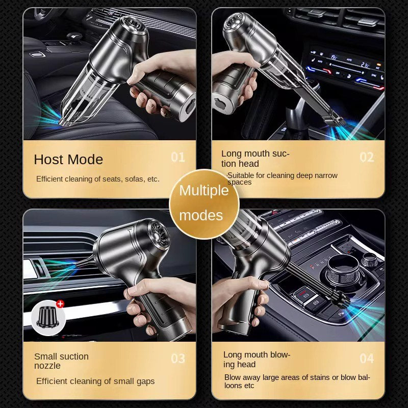 Multifunctional High Power Portable 3-in-One Wireless Car Vaccum Cleaner Small Household ABS Plastic Handheld Dust Blower Powerful integrated Blow Feature