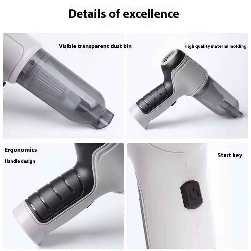 Multifunctional High Power Portable 3-in-One Wireless Car Vaccum Cleaner Small Household ABS Plastic Handheld Dust Blower Powerful integrated Blow Feature