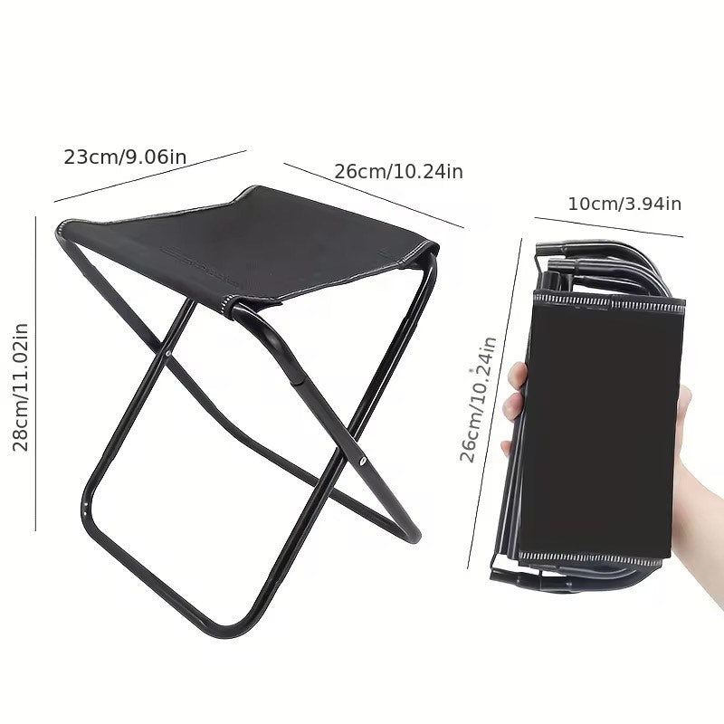 High Qyality Light Weight Portable Folding Stool/Camping Stool/Fishing BBQ Mazar Hiking Gardening And Beach With Carry Bag Pocket Chair