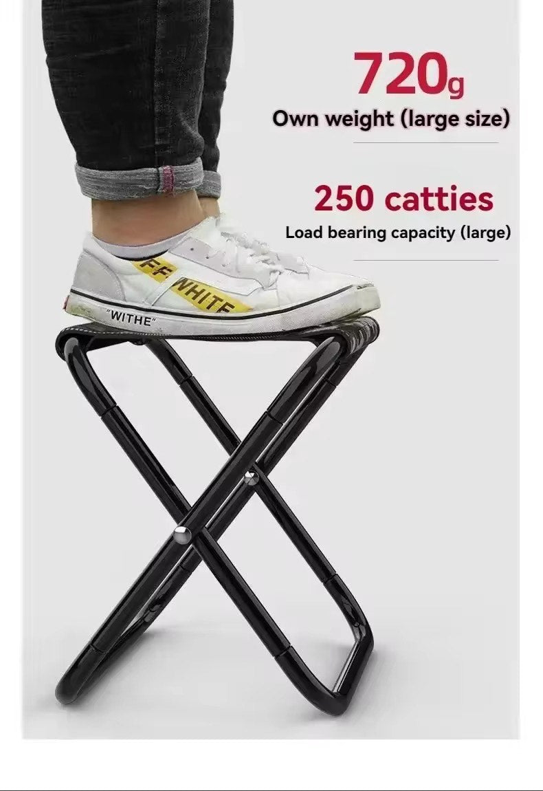High Qyality Light Weight Portable Folding Stool/Camping Stool/Fishing BBQ Mazar Hiking Gardening And Beach With Carry Bag Pocket Chair