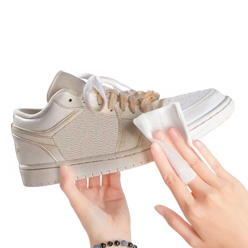 Disposable Portable Shoe Cleaning Wipes – Gentle, Damage-Free Stain Remover for Sneakers, Boots, Heels & More