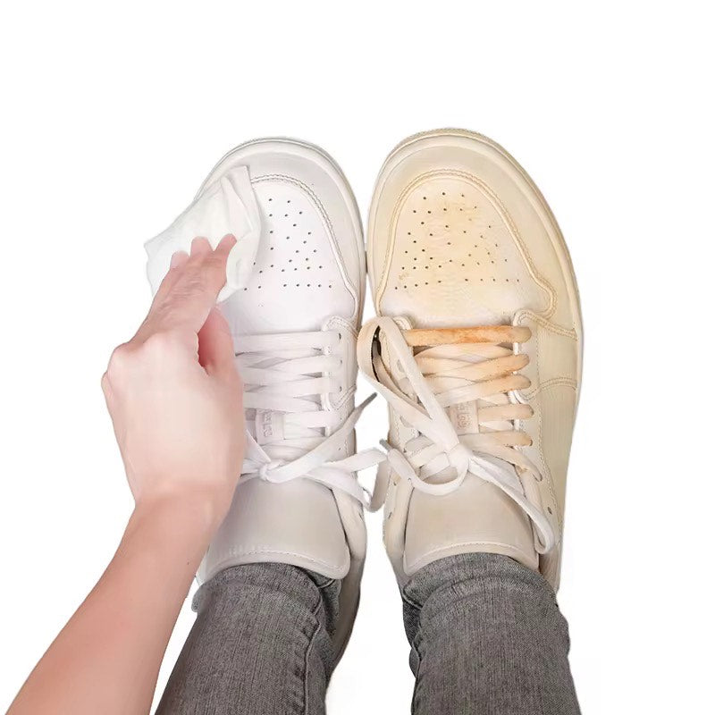 Disposable Portable Shoe Cleaning Wipes – Gentle, Damage-Free Stain Remover for Sneakers, Boots, Heels & More