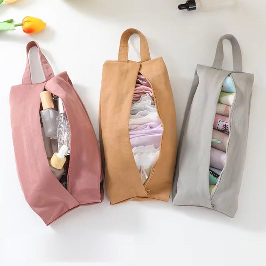 4 Pieces Portable Bra Underwear Storage Bag Travel Sorting Folding Socks Pouch Bag Gift Promotion Waterproof Makeup Handheld Zipper Colorful Pouches