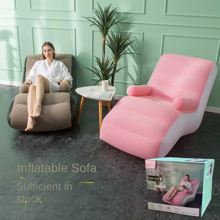 High Qyality S-Shaped PVC Inflatable Sofa Bed Modern Adjustable Foldab ...