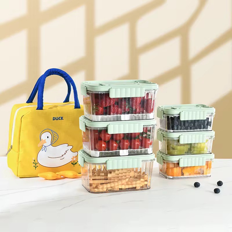 Ultimate 1500ML Portable Fresh-Keeping Box with Ice Maker – Outdoor-Ready, Food-Grade Fruit & Snack Storage Solution