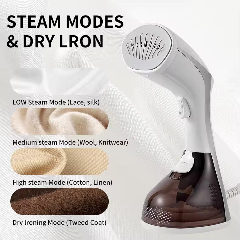 PowerSteam™ 260ML Handheld Garment Steamer – Fast-Heat, Wrinkle-Free Fabric Care for Home & Travel