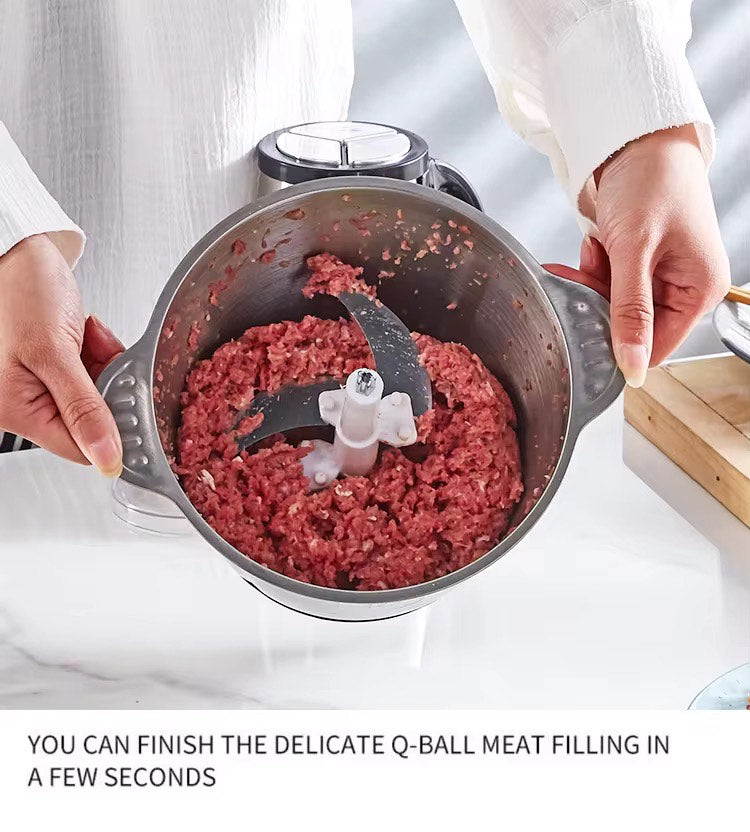 Multifunctional Double Speed 3L Meat Grinder 304 Stainless Steel meat Vegetables Electric Meat Grinder Chopper