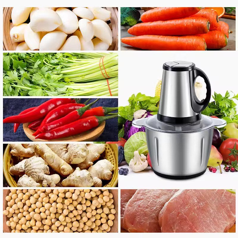 Multifunctional Double Speed 3L Meat Grinder 304 Stainless Steel meat Vegetables Electric Meat Grinder Chopper