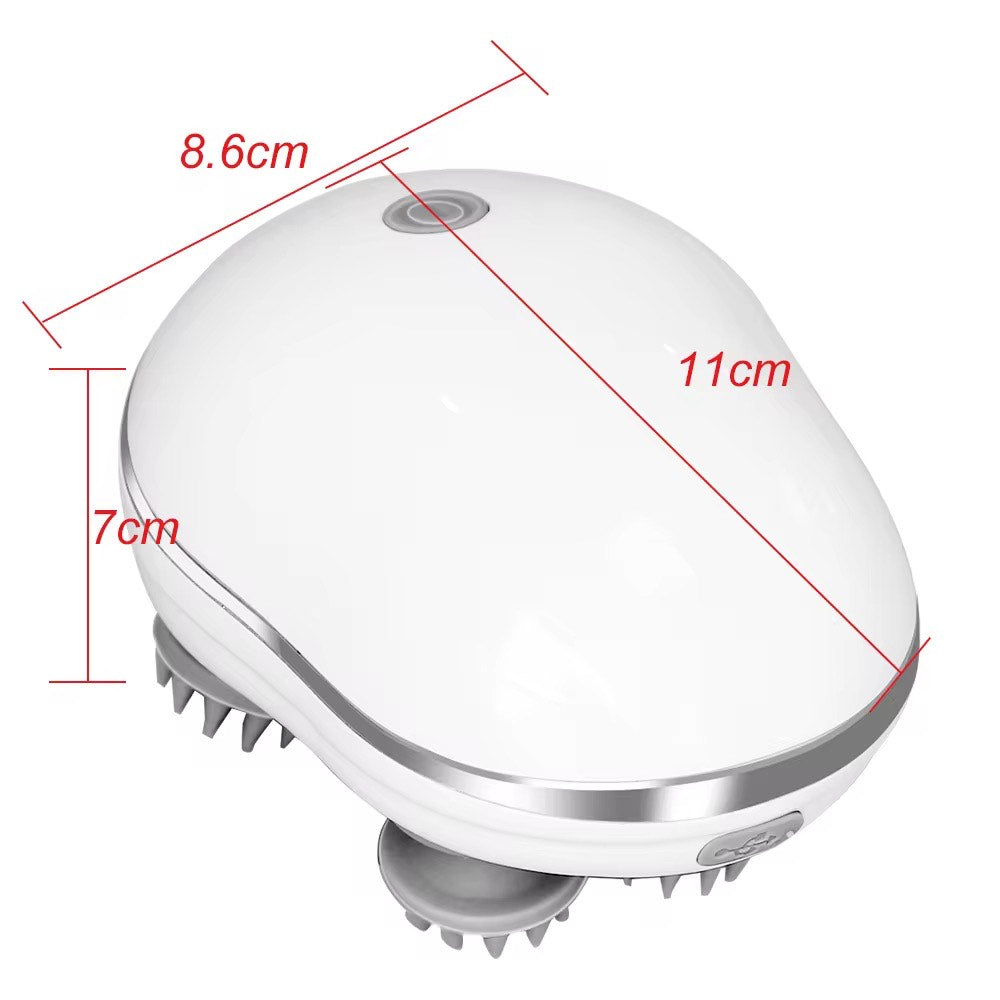 Rechargeable Portable Electric Dragon Claw Hand Scalp Kneading Massage Machine Kneading Vibration Head Massager Red Light Nourishes Hair
