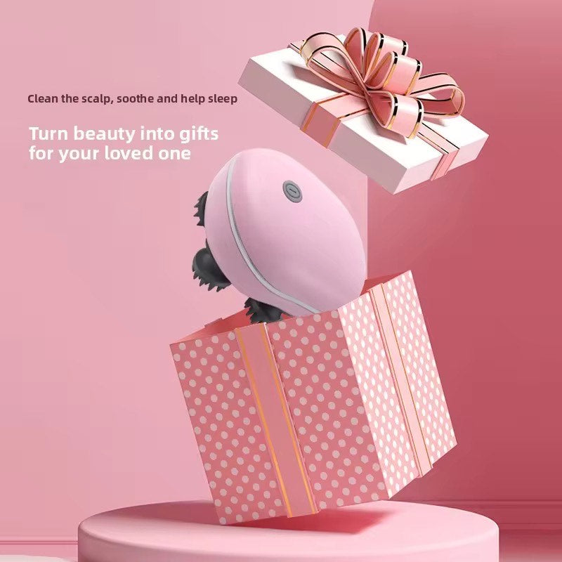 Rechargeable Portable Electric Dragon Claw Hand Scalp Kneading Massage Machine Kneading Vibration Head Massager Red Light Nourishes Hair