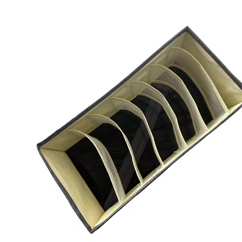 Foldable Desk & Closet Organizer with Storage Bags – Multi-Compartment Storage for Underwear, Bras, Socks & More