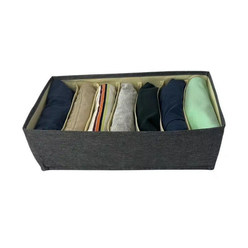Foldable Desk & Closet Organizer with Storage Bags – Multi-Compartment Storage for Underwear, Bras, Socks & More