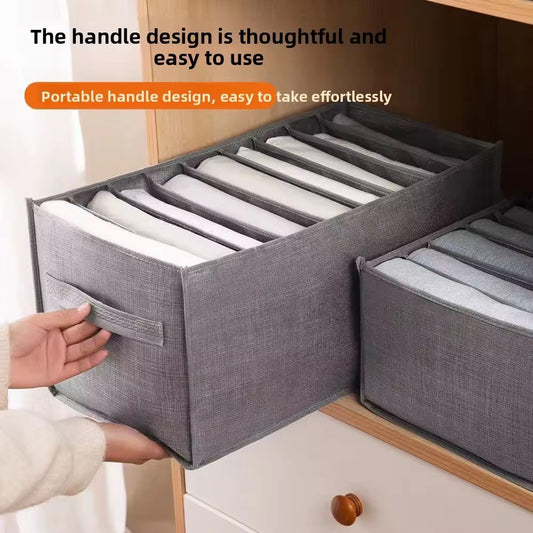 Foldable Desk & Closet Organizer with Storage Bags – Multi-Compartment Storage for Underwear, Bras, Socks & More