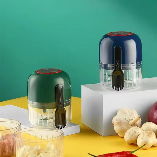 300ml USB Mini Electric Meat & Food Chopper – Multifunctional Stainless Steel & Plastic Grinder for Home Cooking