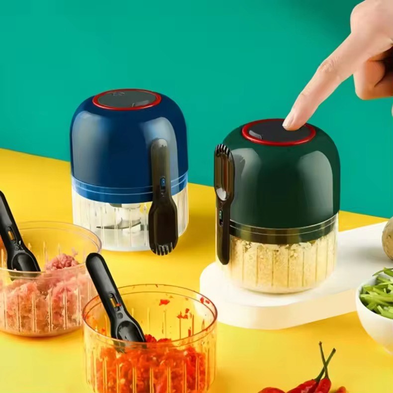 300ml USB Mini Electric Meat & Food Chopper – Multifunctional Stainless Steel & Plastic Grinder for Home Cooking