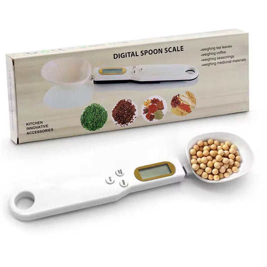 📏 Accuracy Digital Spoon Scale – Electronic Measuring Spoon for Milk Powder, Yeast, Salt, Spices & Baking Ingredients | LCD Display, Tare Function, Detachable Head | Precision Kitchen Tool for Cooking & Diet Tracking