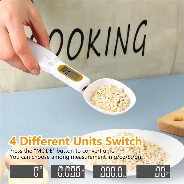 📏 Accuracy Digital Spoon Scale – Electronic Measuring Spoon for Milk Powder, Yeast, Salt, Spices & Baking Ingredients | LCD Display, Tare Function, Detachable Head | Precision Kitchen Tool for Cooking & Diet Tracking