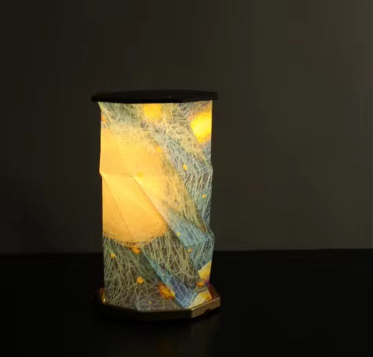 🌙 Portable Cordless Rechargeable Rice Paper Lantern Lamp – Foldable Dimmable Table Light for Cozy Warm Nighttime Ambience