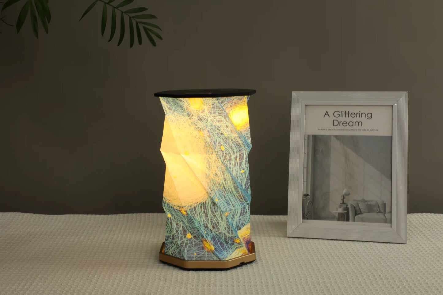 🌙 Portable Cordless Rechargeable Rice Paper Lantern Lamp – Foldable Dimmable Table Light for Cozy Warm Nighttime Ambience