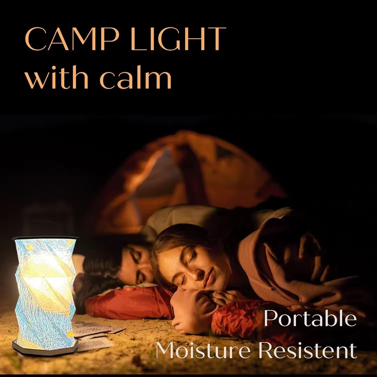 🌙 Portable Cordless Rechargeable Rice Paper Lantern Lamp – Foldable Dimmable Table Light for Cozy Warm Nighttime Ambience
