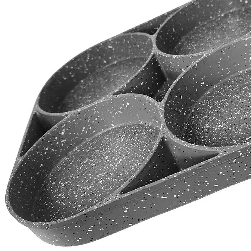 Four Hole Healthy Non-Stick Egg Frying Pan Breakfast Pancake Omelette Kitchen Cookware for all Department
