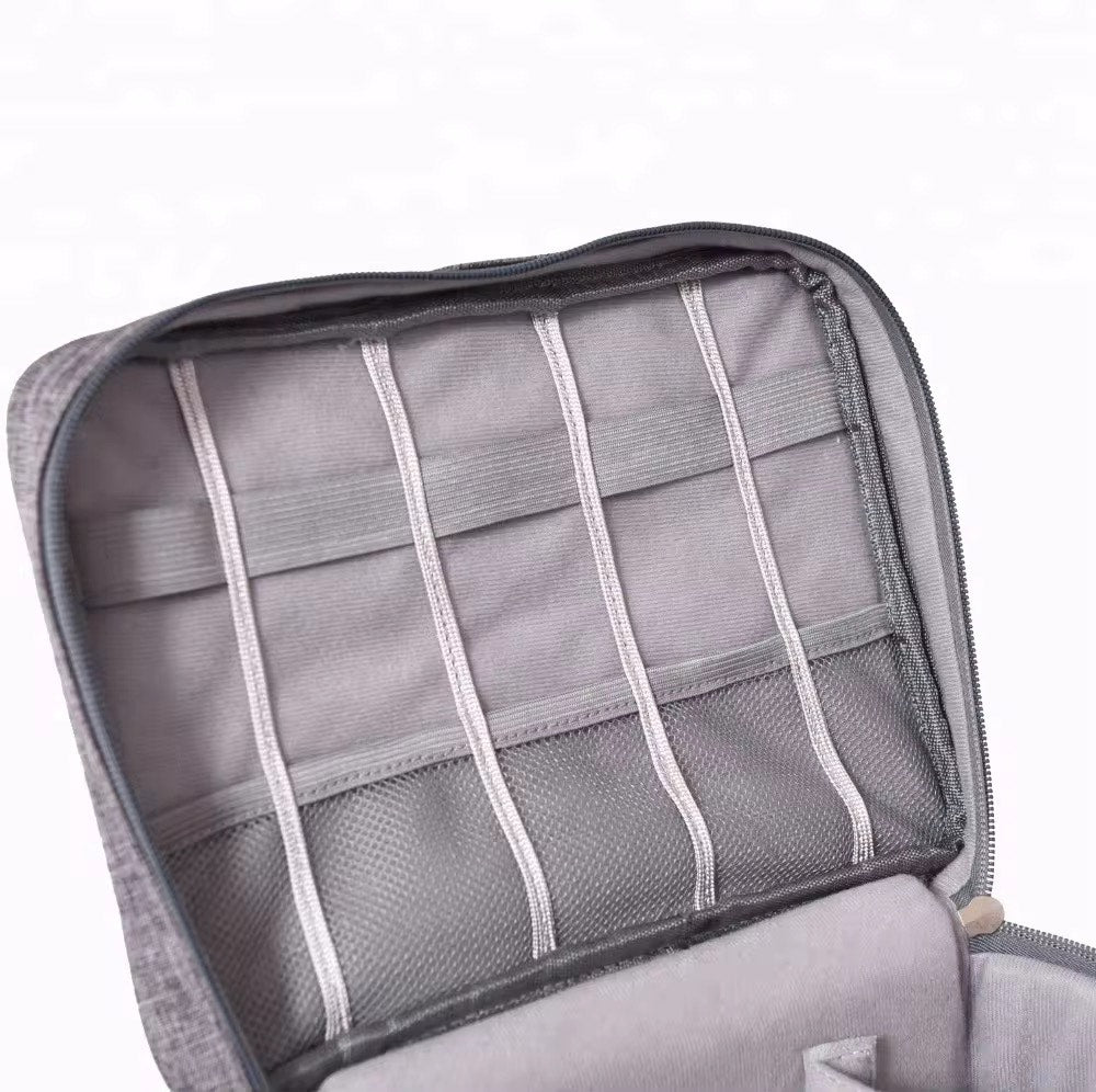 Portable Waterproof Multi-Layer Travel Digitable Gadget ,Electronic Cables ,Digital Gear ,Camera, Makeup Products ,Vital Medical Instruments and Medicines Storage Bag for Outdoor and Travel Organizer Bag