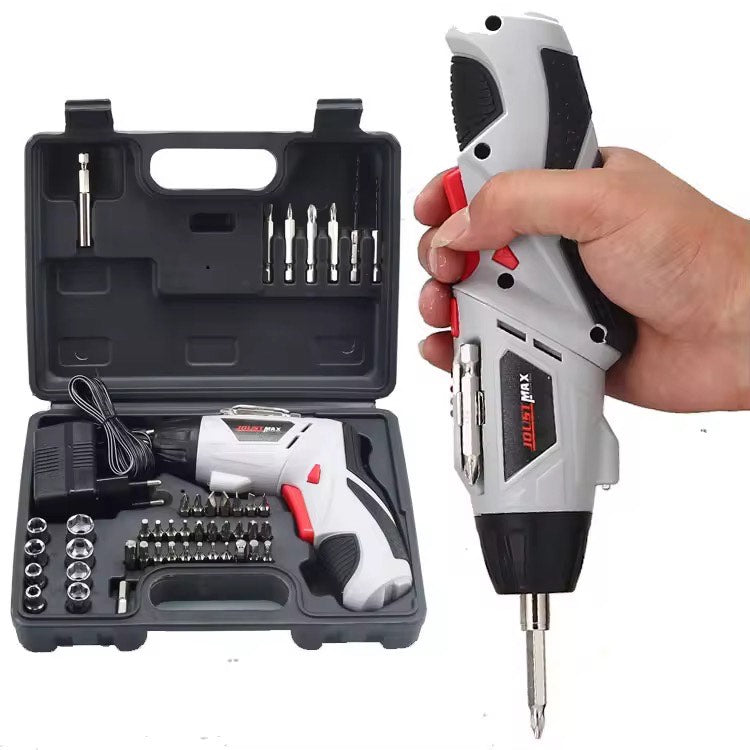 45 Pieces Portable 4.2V Rechargeable Electric Screwdriver Kit Handheld Cordless Power Drivers For Household  Furniture