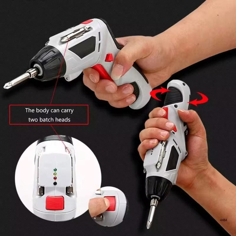45 Pieces Portable 4.2V Rechargeable Electric Screwdriver Kit Handheld Cordless Power Drivers For Household  Furniture