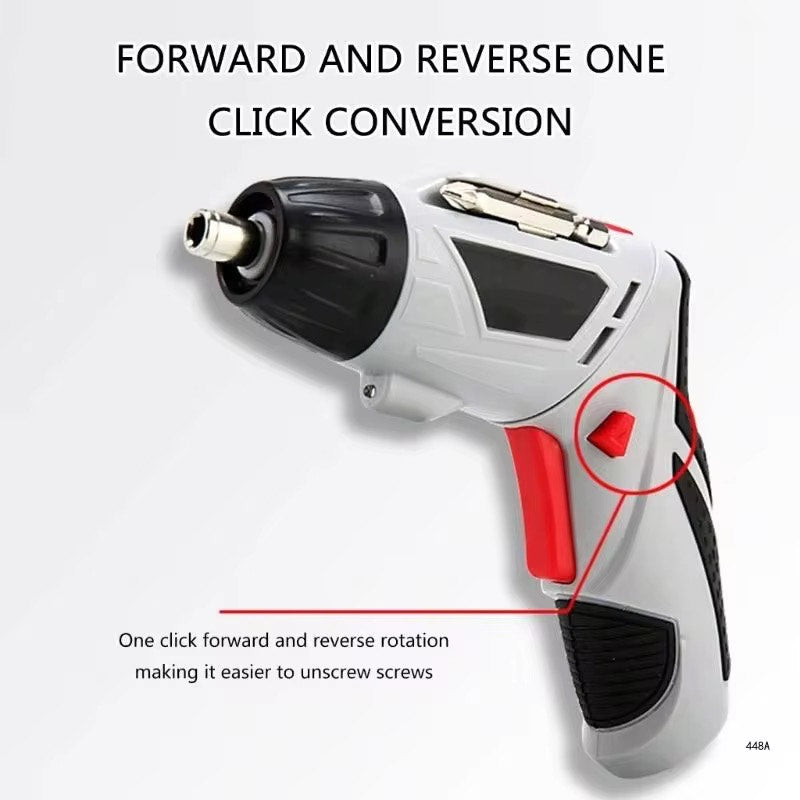 45 Pieces Portable 4.2V Rechargeable Electric Screwdriver Kit Handheld Cordless Power Drivers For Household  Furniture
