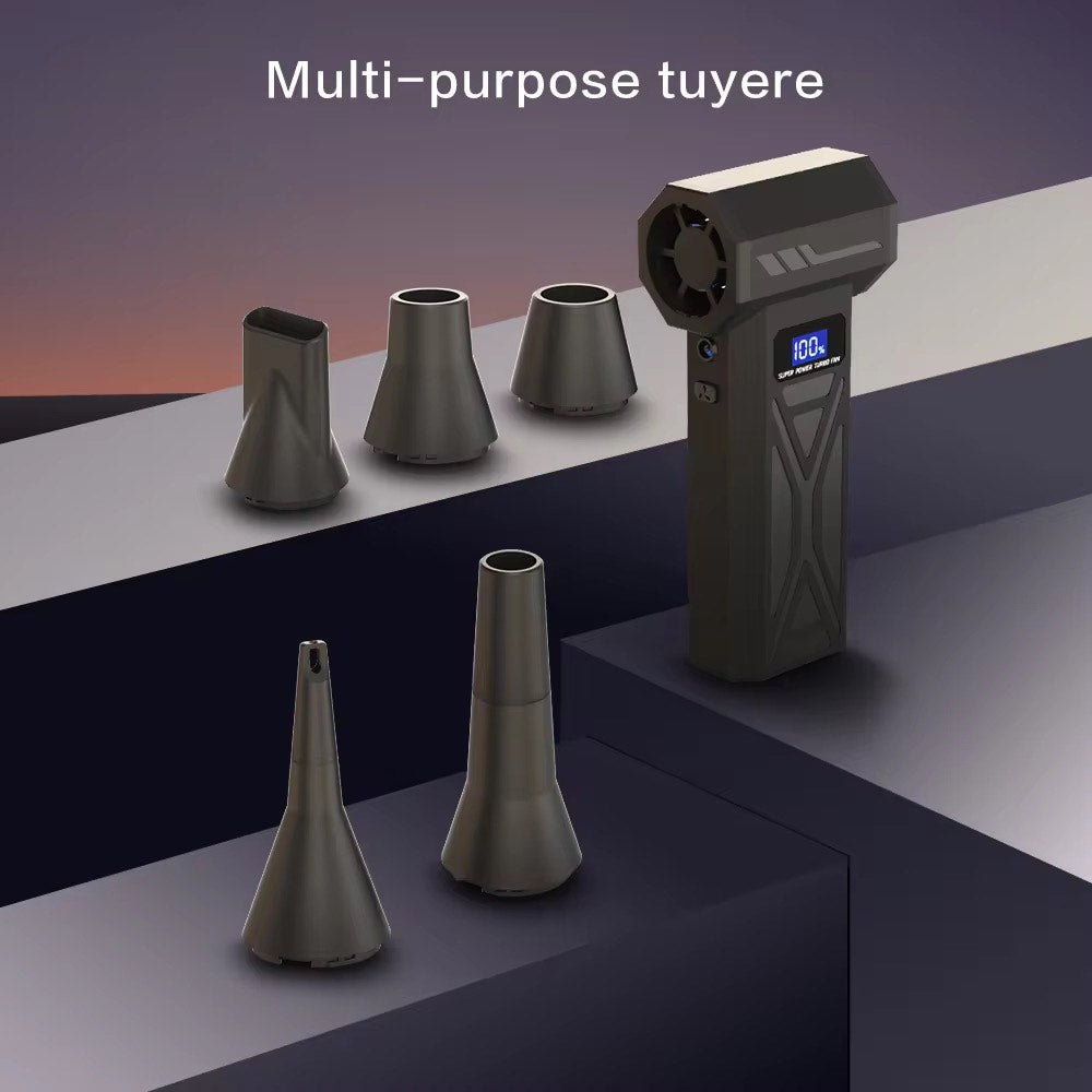 💨 140,000 RPM High-Speed Cordless Electric Turbo Jet Fan & Vacuum Cleaner — Multifunctional Mini Air Blower for PC, Car Detailing, BBQ Firestarting & Handheld Drying with Adjustable Wind Speeds