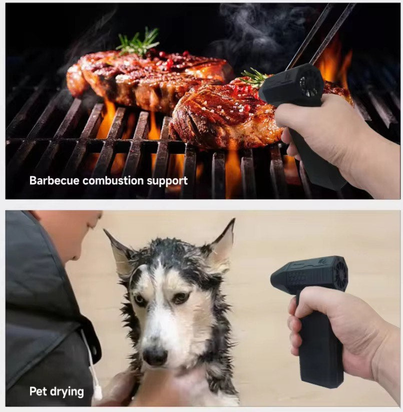 💨 140,000 RPM High-Speed Cordless Electric Turbo Jet Fan & Vacuum Cleaner — Multifunctional Mini Air Blower for PC, Car Detailing, BBQ Firestarting & Handheld Drying with Adjustable Wind Speeds