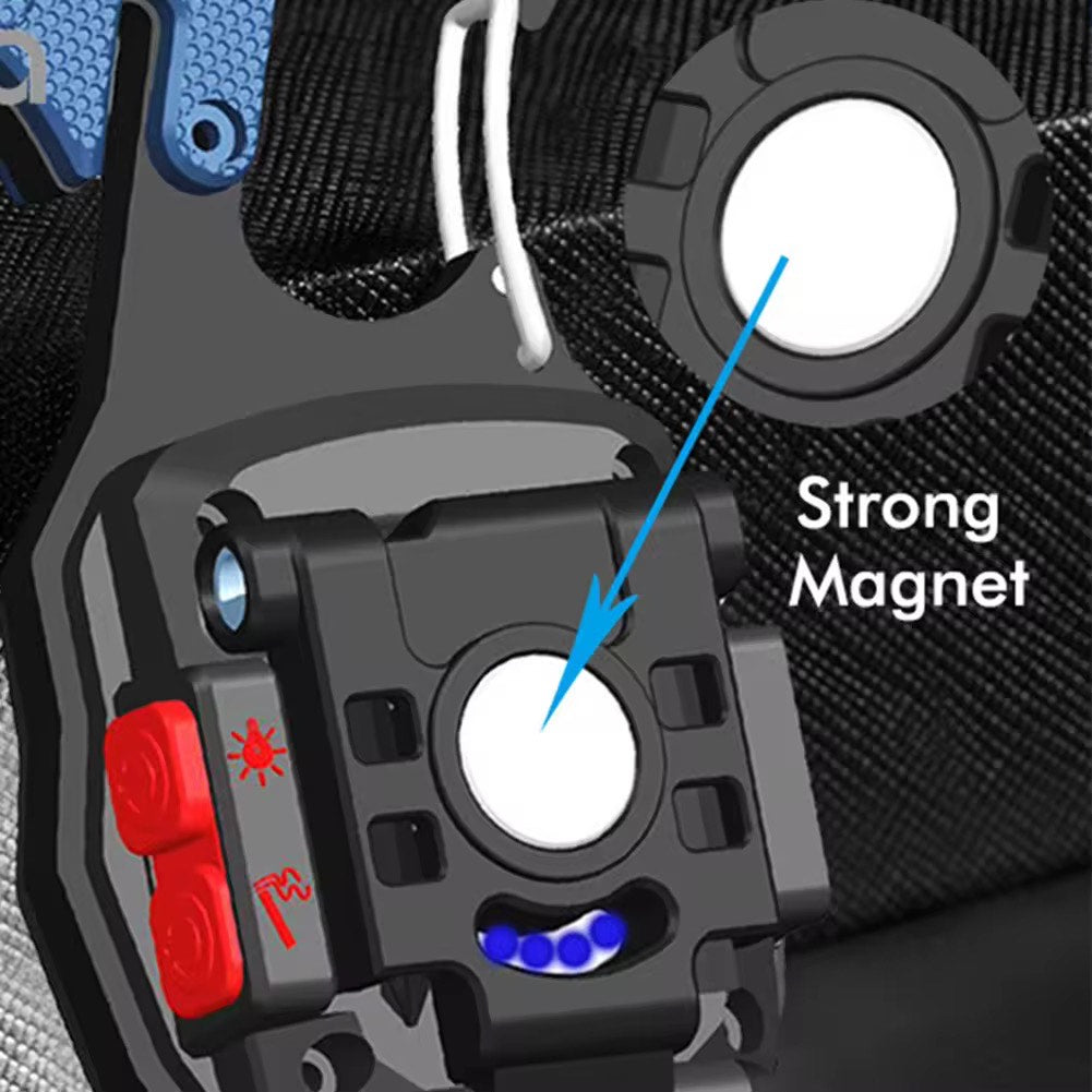 Multifunctional Portable USB Mini Keychain COB Work Lights Steam Repair Light Emergency Camping Light with Bottle Opener Electric Cigarette Lighter Rechargeable Torch Light