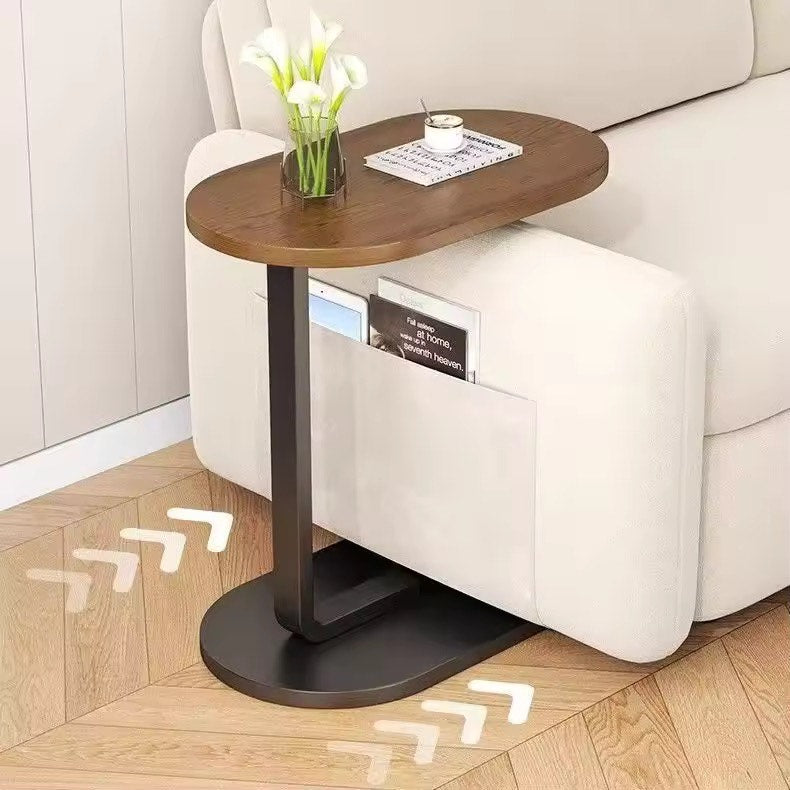 Modern Luxury Side Table For Living Room Bedside Office Removable Coffee Table Simple Light Stone Household Bedside Table