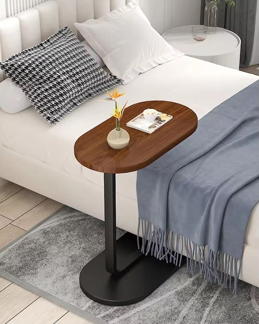 Modern Luxury Side Table For Living Room Bedside Office Removable Coffee Table Simple Light Stone Household Bedside Table