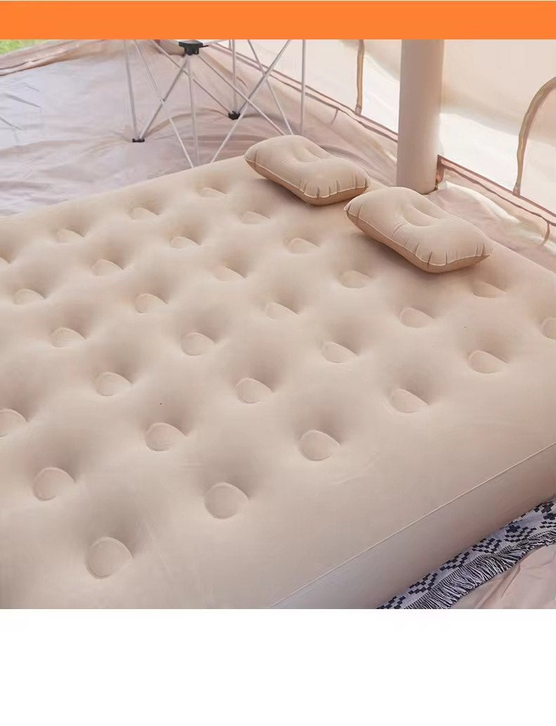 Modern (200*150*25) King Size PVC Inflatable Air Bed Self-Inflation  Waterproof  Built-in-Pump For Outdoor Camping and Indoor Use Comfortable Portable Air Bed