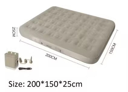 Modern (200*150*25) King Size PVC Inflatable Air Bed Self-Inflation  Waterproof  Built-in-Pump For Outdoor Camping and Indoor Use Comfortable Portable Air Bed