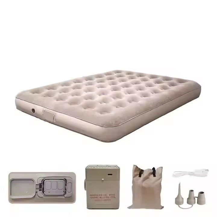 Modern (200*150*25) King Size PVC Inflatable Air Bed Self-Inflation  Waterproof  Built-in-Pump For Outdoor Camping and Indoor Use Comfortable Portable Air Bed